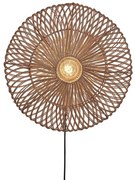 Aplica de perete eco din ratan Zanzibar flat 55cm L, nat
