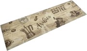 vidaXL Covor de bucătărie lavabil Coffee, maro, 45x150 cm, catifea