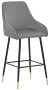 Scaun Bar Lillys Catifea Gri