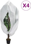 vidaXL Huse de plante din fleece cu fermoar 4 buc. 70 g/m² 2,36x2 m