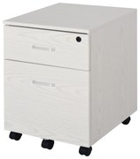 Vinsetto Organizator Documente, Dulap Depozitare Birou cu Blocare, 40x44x54.6 cm, Design Compact, Alb | Aosom Romania