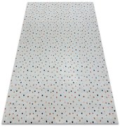 BAMBINO 47890 covor lavabil Puncte pentru copii anti-alunecare - alb / maro