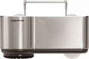 Organizator pentru chiuveta Simplehuman KT1116, 14,3 x 19,4 x 19,5 cm, Otel inoxidabil, Inox/Gri