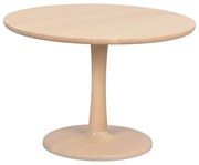 Măsuță de cafea natural rotundă cu aspect de lemn de stejar 60x60 cm Hobart – Rowico