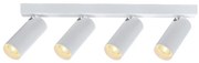 Plafoniera cu 4 spoturi GU10 directionabile NAZARE alb