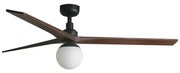 FARO 34276WT-11L - Ventilator KLIM L 1xE27/15W/230V nuc/ negru Ø150cm WT+DO