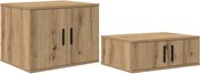 vidaXL Dulap de depozitare 2 pcs Stejar Artizanal 118 x 41 x 40 cm