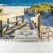 Fototapet - Plajă cu nisip de mare (254x184 cm)