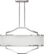 Open Design OR84849 - Lustră pe tijă GERDO OVALE 6xE14/12W/230V crom lucios/alb