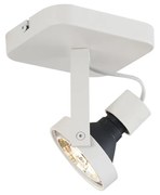Spot de tavan de design alb GU10 70mm rotativ și înclinabil - Vo