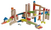 Pistă cu bile și cuburi din lemn Marble Run - Roba