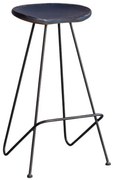 Scaun de bar, din metal, aspect vintage, Coven