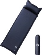 vidaXL Saltea de camping auto-gonflabilă, cu pernă, 1 persoană, gri