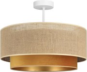 Lustră aplicată SARTA 1xE27/60W/230V Ø 45 cm cupru/iută