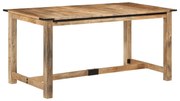 vidaXL Masă de bucătărie, 160x80x75 cm, lemn masiv de mango