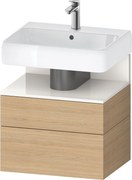 Duravit Qatego dulap 59x47x59 cm sub chiuveta pe perete alb-stejar QA4393022300010