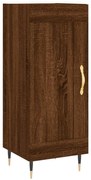 vidaXL Servantă, stejar maro, 34,5x34x90 cm, lemn compozit