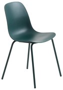 Scaun de dining turcoaz din plastic Whitby – Unique Furniture