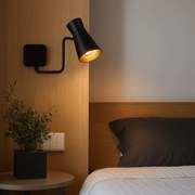 Aplica cu brat si spot directionabil LORD 8880 negru