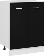 vidaXL Dulap inferior “Lyon”, negru, 60 x 46 x 81,5 cm, lemn prelucrat