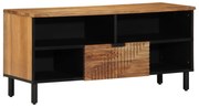 vidaXL Cabinet TV cu raft Maro 100 x 33.5 x 46 cm Lemn masiv de acacia