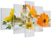 Tablou cu flori portocalii (150x105 cm)