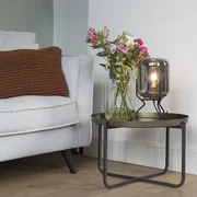 Lampă de masă de design neagră cu sticlă fumurie - Bliss