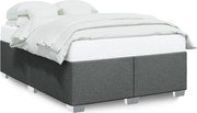 vidaXL Cadru de pat fără saltea, gri închis, 160x200 cm, textil