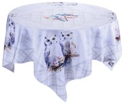 Faţă de masă centrală PĂSĂRI DE IARNĂ 85 x 85 cm