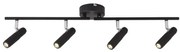 Lustra moderna cu 4 spoturi LED orientabile HANDLEBAR 71201-4BK SRT
