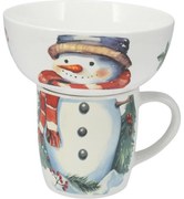 Set mic dejun Snowman, 2 buc, porțelan