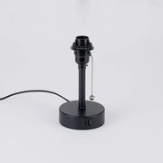 Brilagi - Lampă de masă TABLON cu port USB 1xE27/25W/230V negru/crem