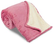 Pătură mătăsoasă OIŢĂ, roz prăfuit, 150 x 200 cm