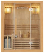 Tradičná saunová kabína / fínska sauna Tampere 150 x 110 cm 4,5 kW