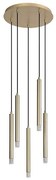 Lustră pe cablu Rabalux 72361 RAMIRA 5xG9/5W/230V auriu