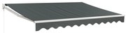 Copertina retractabila, antracit, 3,5x2,5 m, textil si aluminiu