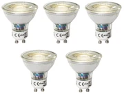 Set 5 becuri GU10 dimbare LED lamp 3W 200 lm 4000K