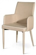 Scaun tip fotoliu Molino, structura metalica, tesatura - BEJ