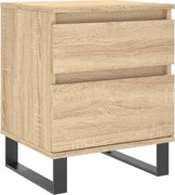 vidaXL Noptieră, stejar sonoma, 40x35x50 cm, lemn compozit