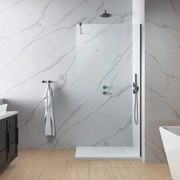 Paravan de dus tip Walk-in Radaway Modo New II GunMetal periat-transparent 55 cm sticla securizata 8 mm