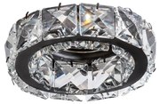 Spot incastrat cristal pentru tavan ESTER ROUND 1 BLACK