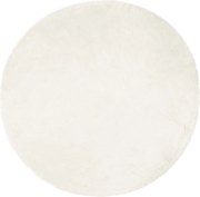 vidaXL Covor din Lână Faux Tafalla Alb Ø 80 cm Poliester