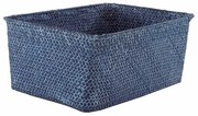 Compactor Coș împletit manual KITO 30 x 20 x 13 cm, albastru