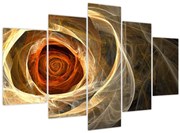Tablou - Trandafiri abstracți în culori aprinse (150x105 cm)