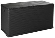 RATTAN záhradný plastový úložný box 420 L - grafit