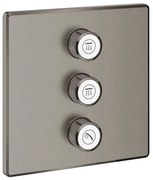 Baterie dus incastrata Grohe Grohtherm SmartControl pentru 3 iesiri antracit periat Hard Graphite