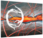 Tablou abstract - pictura cu dansatori (70x50 cm), în 40 de alte dimensiuni noi