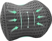 vidaXL Perna pentru gât Ajustabil Gri 31 x 22 x 13 cm Spumă cu Memorie