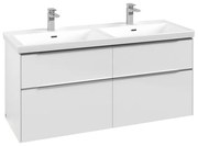 Villeroy &amp; Boch Subway 3.0 dulap 127.2x46.2x57.6 cm sub chiuveta pe perete alb C568L0VE