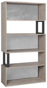 Raft TIMBERTOME LORE cu decor de stejar gri